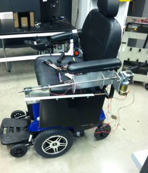 Motorized Desk on Wheelchair