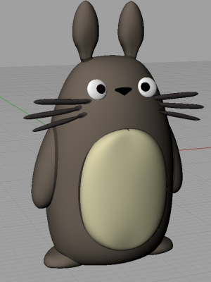 Totoro with whiskers